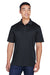 UltraClub 8405/8405T Mens Cool & Dry Moisture Wicking Short Sleeve Polo Shirt Black Model Front