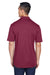 UltraClub 8405/8405T Mens Cool & Dry Moisture Wicking Short Sleeve Polo Shirt Maroon Model Back