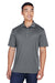 UltraClub 8405/8405T Mens Cool & Dry Moisture Wicking Short Sleeve Polo Shirt Charcoal Grey Model Front