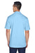 UltraClub 8405/8405T Mens Cool & Dry Moisture Wicking Short Sleeve Polo Shirt Columbia Blue Model Back