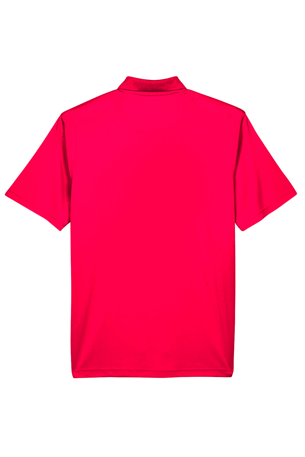 UltraClub 8405/8405T Mens Cool & Dry Moisture Wicking Short Sleeve Polo Shirt Red Flat Back