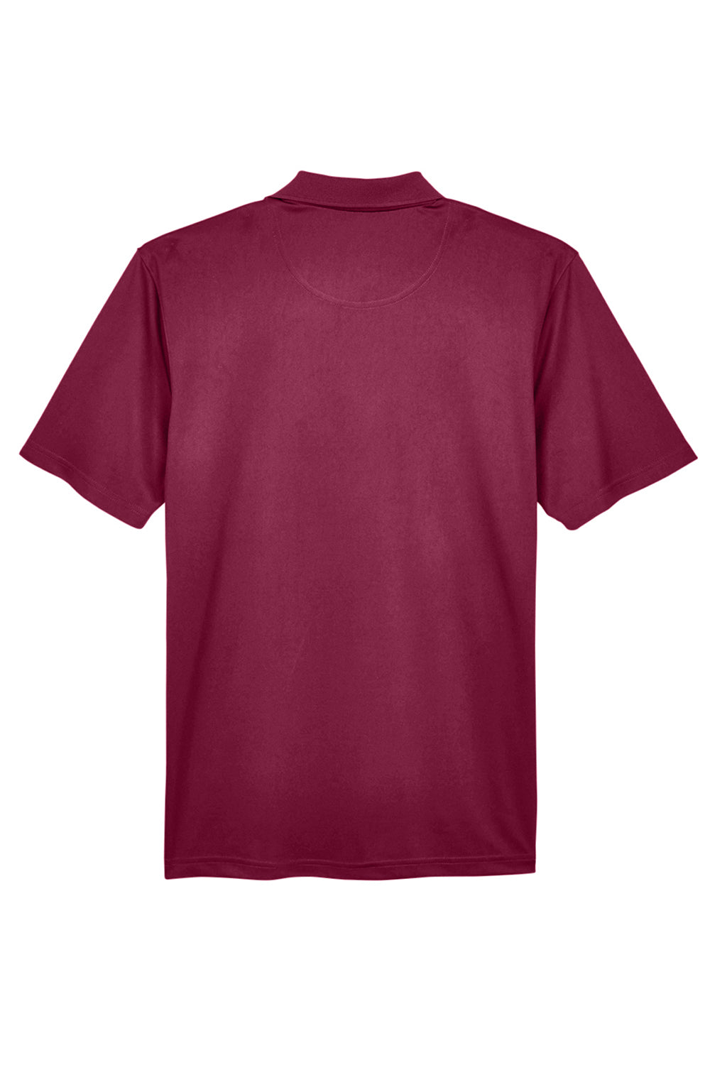 UltraClub 8405/8405T Mens Cool & Dry Moisture Wicking Short Sleeve Polo Shirt Maroon Flat Back