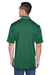 UltraClub 8406 Mens Cool & Dry Moisture Wicking Short Sleeve Polo Shirt Forest Green/White Model Back