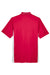 UltraClub 8406 Mens Cool & Dry Moisture Wicking Short Sleeve Polo Shirt Red/White Flat Back