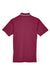 UltraClub 8406L Womens Cool & Dry Moisture Wicking Short Sleeve Polo Shirt Maroon/White Flat Back