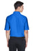 UltraClub 8415/8415T Mens Cool & Dry Elite Performance Moisture Wicking Short Sleeve Polo Shirt Royal Blue Model Back