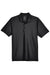 UltraClub 8415/8415T Mens Cool & Dry Elite Performance Moisture Wicking Short Sleeve Polo Shirt Black Flat Front