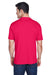 UltraClub 8420 Mens Cool & Dry Performance Moisture Wicking Short Sleeve Crewneck T-Shirt Red Model Back