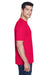 UltraClub 8420 Mens Cool & Dry Performance Moisture Wicking Short Sleeve Crewneck T-Shirt Red Model Side