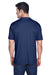 UltraClub 8420 Mens Cool & Dry Performance Moisture Wicking Short Sleeve Crewneck T-Shirt Navy Blue Model Back