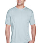 UltraClub Mens Cool & Dry Performance Moisture Wicking Short Sleeve Crewneck T-Shirt - Grey