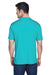 UltraClub 8420 Mens Cool & Dry Performance Moisture Wicking Short Sleeve Crewneck T-Shirt Jade Green Model Back