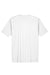 UltraClub 8420 Mens Cool & Dry Performance Moisture Wicking Short Sleeve Crewneck T-Shirt White Flat Back