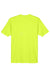 UltraClub 8420 Mens Cool & Dry Performance Moisture Wicking Short Sleeve Crewneck T-Shirt Bright Yellow Flat Back