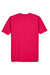 UltraClub 8420 Mens Cool & Dry Performance Moisture Wicking Short Sleeve Crewneck T-Shirt Red Flat Back