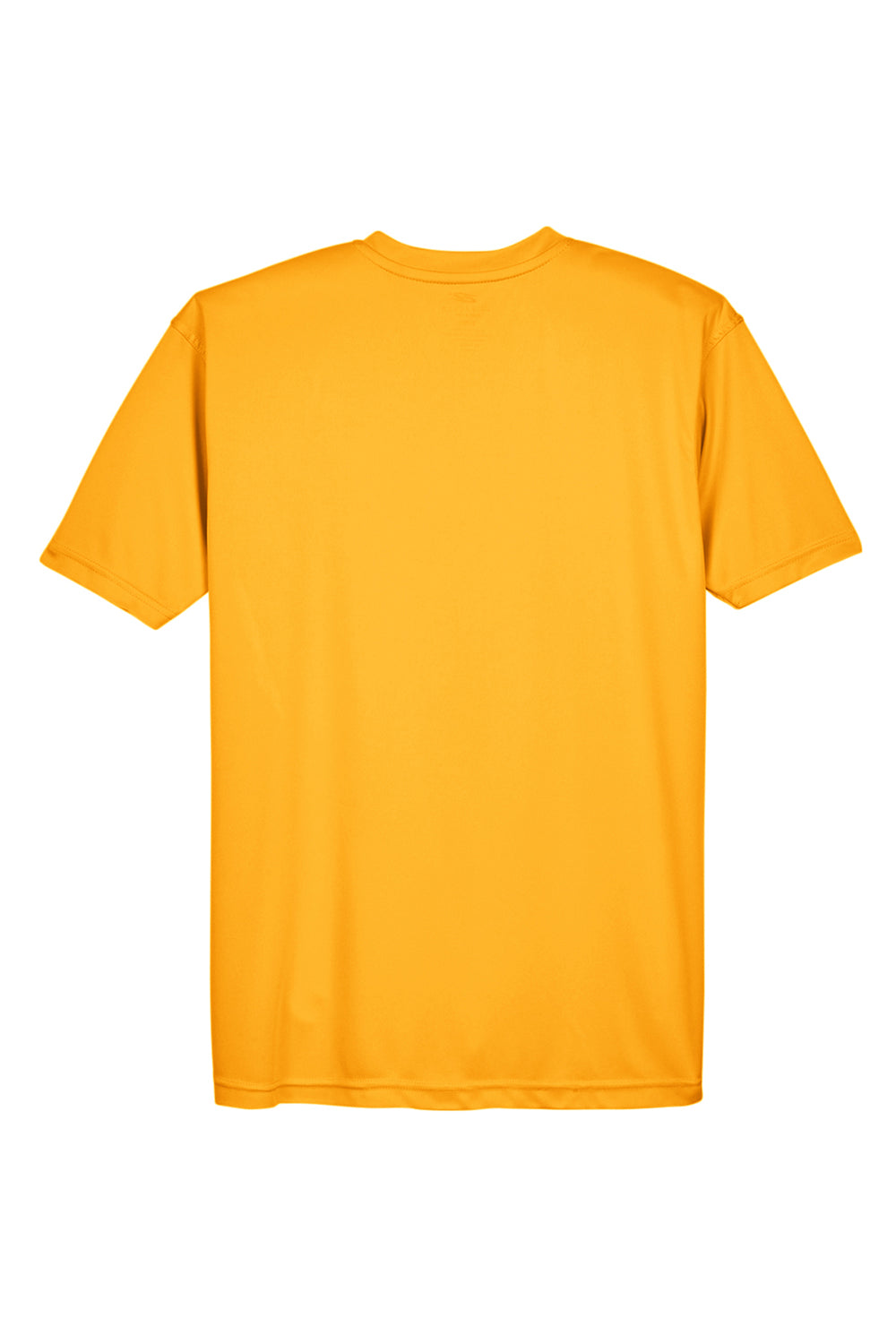 UltraClub 8420 Mens Cool & Dry Performance Moisture Wicking Short Sleeve Crewneck T-Shirt Gold Flat Back