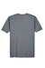 UltraClub 8420 Mens Cool & Dry Performance Moisture Wicking Short Sleeve Crewneck T-Shirt Charcoal Grey Flat Back