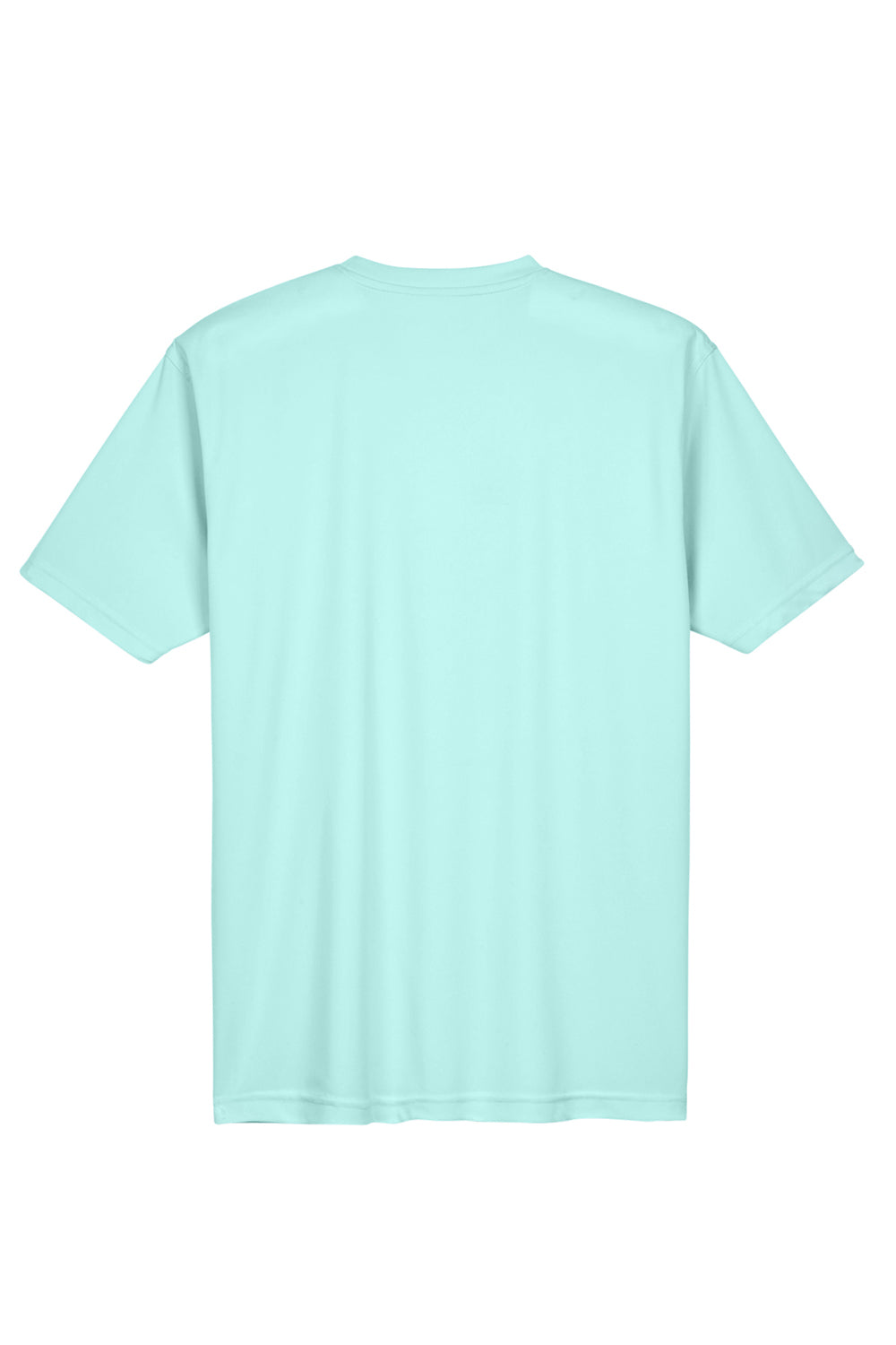 UltraClub 8420 Mens Cool & Dry Performance Moisture Wicking Short Sleeve Crewneck T-Shirt Sea Frost Green Flat Back