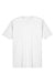 UltraClub 8420 Mens Cool & Dry Performance Moisture Wicking Short Sleeve Crewneck T-Shirt White Flat Front