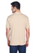 UltraClub 8420 Mens Cool & Dry Performance Moisture Wicking Short Sleeve Crewneck T-Shirt Sand Model Back