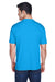 UltraClub 8420 Mens Cool & Dry Performance Moisture Wicking Short Sleeve Crewneck T-Shirt Sapphire Blue Model Back