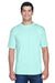 UltraClub 8420 Mens Cool & Dry Performance Moisture Wicking Short Sleeve Crewneck T-Shirt Sea Frost Green Model Front