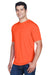 UltraClub 8420 Mens Cool & Dry Performance Moisture Wicking Short Sleeve Crewneck T-Shirt Orange Model 3q