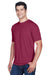 UltraClub 8420 Mens Cool & Dry Performance Moisture Wicking Short Sleeve Crewneck T-Shirt Maroon Model 3q