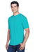 UltraClub 8420 Mens Cool & Dry Performance Moisture Wicking Short Sleeve Crewneck T-Shirt Jade Green Model 3q