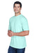 UltraClub 8420 Mens Cool & Dry Performance Moisture Wicking Short Sleeve Crewneck T-Shirt Sea Frost Green Model 3q