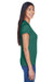 UltraClub 8420L Womens Cool & Dry Performance Moisture Wicking Short Sleeve Crewneck T-Shirt Forest Green Model Side