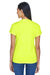 UltraClub 8420L Womens Cool & Dry Performance Moisture Wicking Short Sleeve Crewneck T-Shirt Bright Yellow Model Back