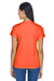 UltraClub 8420L Womens Cool & Dry Performance Moisture Wicking Short Sleeve Crewneck T-Shirt Orange Model Back