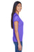 UltraClub 8420L Womens Cool & Dry Performance Moisture Wicking Short Sleeve Crewneck T-Shirt Purple Model Side