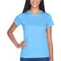 UltraClub Womens Cool & Dry Performance Moisture Wicking Short Sleeve Crewneck T-Shirt - Columbia Blue