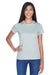 UltraClub 8420L Womens Cool & Dry Performance Moisture Wicking Short Sleeve Crewneck T-Shirt Grey Model Front