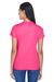 UltraClub 8420L Womens Cool & Dry Performance Moisture Wicking Short Sleeve Crewneck T-Shirt Heliconia Pink Model Back