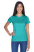 UltraClub 8420L Womens Cool & Dry Performance Moisture Wicking Short Sleeve Crewneck T-Shirt Jade Green Model Front