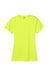 UltraClub 8420L Womens Cool & Dry Performance Moisture Wicking Short Sleeve Crewneck T-Shirt Bright Yellow Flat Back