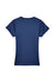 UltraClub 8420L Womens Cool & Dry Performance Moisture Wicking Short Sleeve Crewneck T-Shirt Navy Blue Flat Back