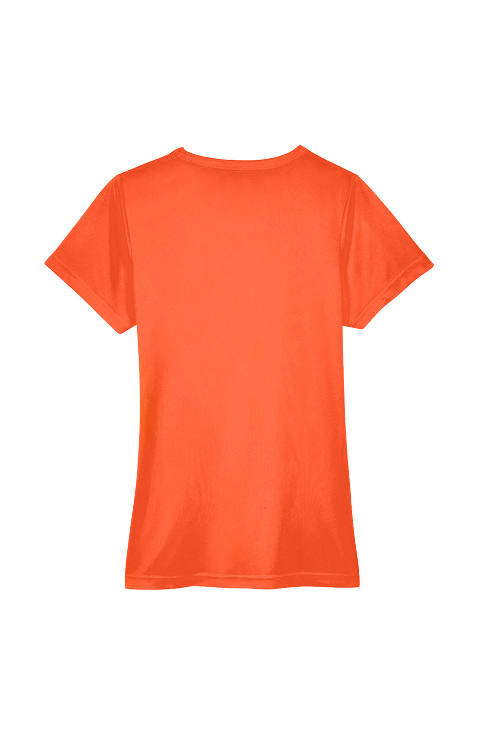 UltraClub 8420L Womens Cool & Dry Performance Moisture Wicking Short Sleeve Crewneck T-Shirt Orange Flat Back