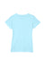 UltraClub 8420L Womens Cool & Dry Performance Moisture Wicking Short Sleeve Crewneck T-Shirt Ice Blue Flat Back