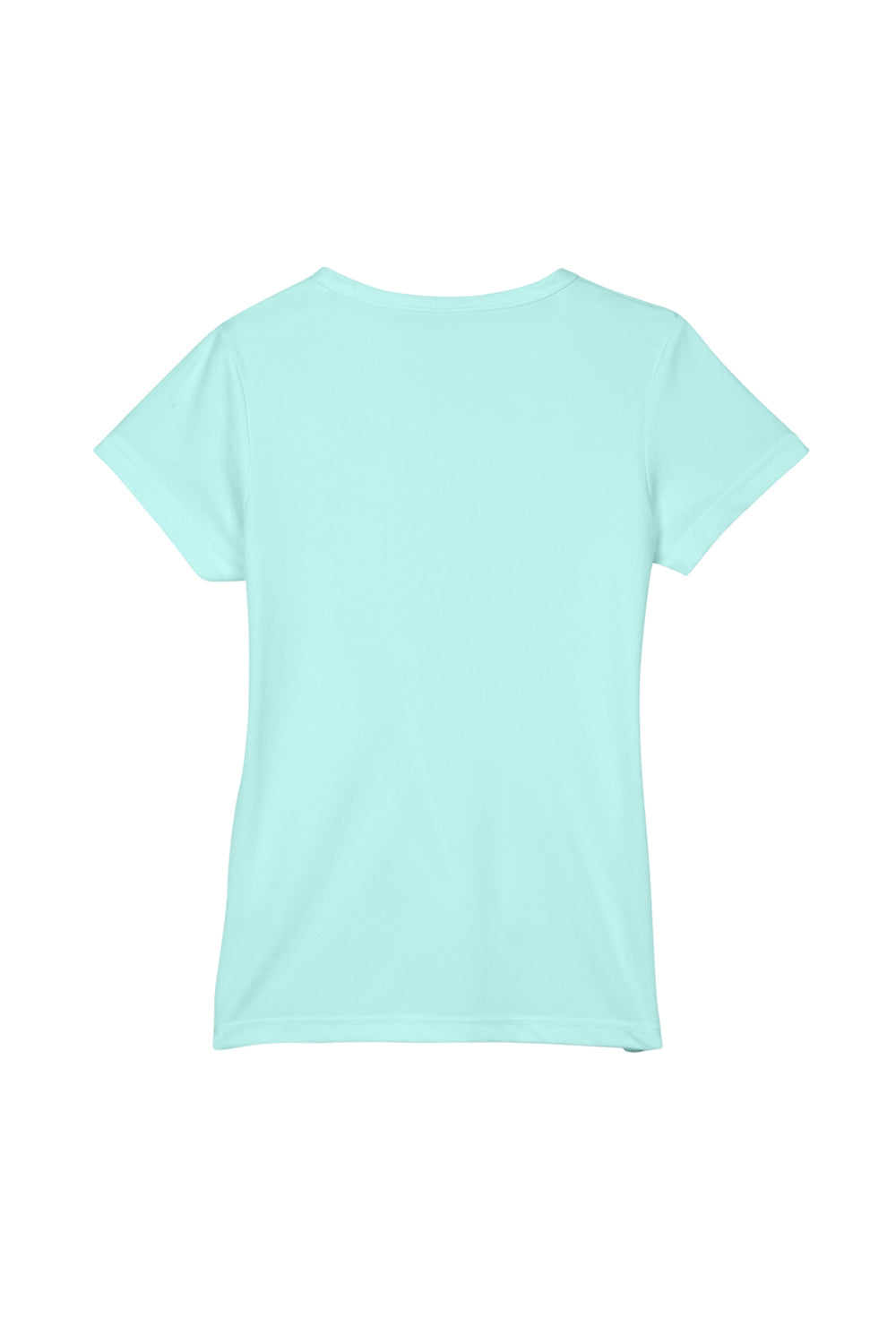 UltraClub 8420L Womens Cool & Dry Performance Moisture Wicking Short Sleeve Crewneck T-Shirt Sea Frost Green Flat Back