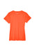 UltraClub 8420L Womens Cool & Dry Performance Moisture Wicking Short Sleeve Crewneck T-Shirt Orange Flat Front