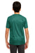 UltraClub 8420Y Youth Cool & Dry Performance Moisture Wicking Short Sleeve Crewneck T-Shirt Forest Green Model Back