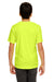 UltraClub 8420Y Youth Cool & Dry Performance Moisture Wicking Short Sleeve Crewneck T-Shirt Bright Yellow Model Back