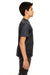 UltraClub 8420Y Youth Cool & Dry Performance Moisture Wicking Short Sleeve Crewneck T-Shirt Black Model Side