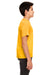 UltraClub 8420Y Youth Cool & Dry Performance Moisture Wicking Short Sleeve Crewneck T-Shirt Gold Model Side