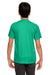 UltraClub 8420Y Youth Cool & Dry Performance Moisture Wicking Short Sleeve Crewneck T-Shirt Kelly Green Model Back