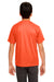 UltraClub 8420Y Youth Cool & Dry Performance Moisture Wicking Short Sleeve Crewneck T-Shirt Orange Model Back